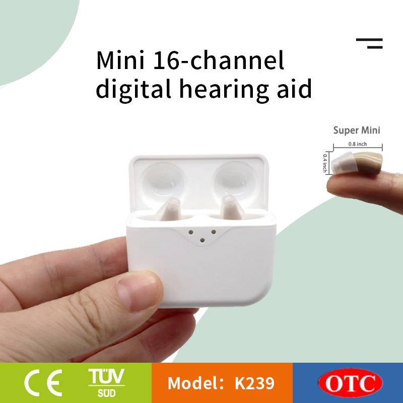 Professional 16 Channel OTC CIC Digital Rechargeable Hearing Aid For Seniors Elderly Severe Hearing Loss Deafness Aids Hearing